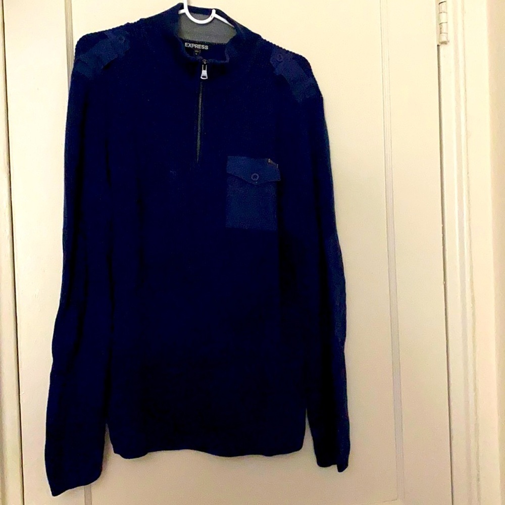 Express blue sweater size: L